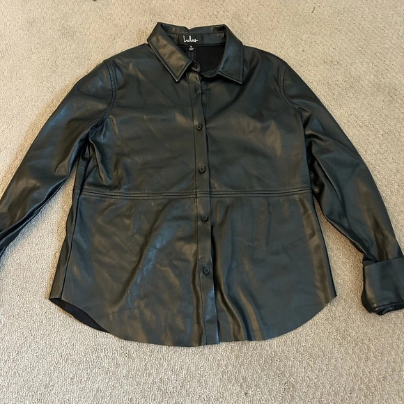Lulus Tops - Lulus leather button up shirt